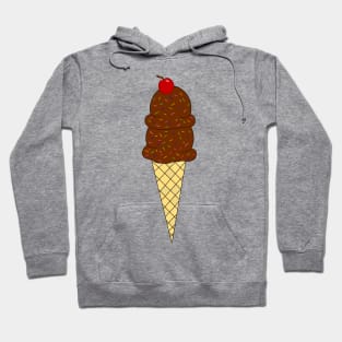 TWO Scoops Ice Cream Cone Lover Hoodie